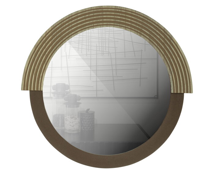 Hailey Spiegel Rond 57cm Naturel - WOOOD Exclusive