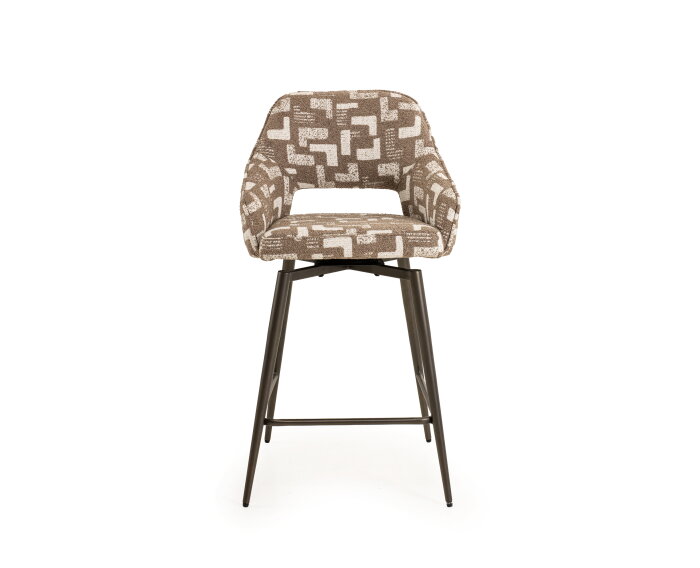 Barstoel Paris draaibaar Jupiter anodic bruin - Mosaic brown 15 - 65 cm