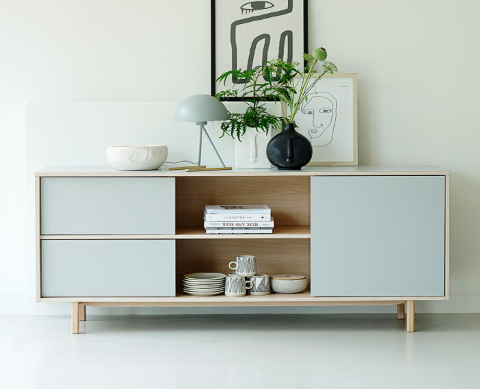 Dressoir Bilbao eikenhout W180 CM