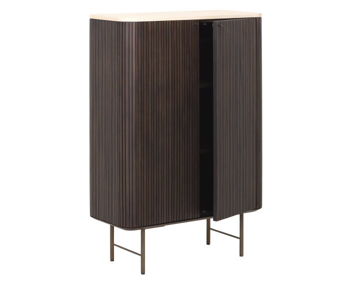 Cupboard Maroon, 2 doors,130x90x40 cm, mahogany + mortex