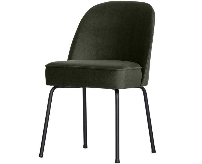 Vogue Eetkamerstoel Fluweel Dark Green - BePureHome