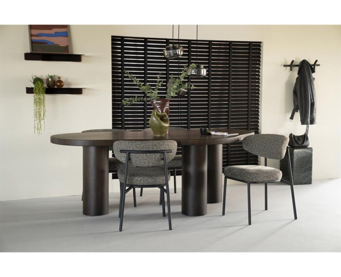 Eettafel Bobbie 215x110cm - bruin | Eleonora