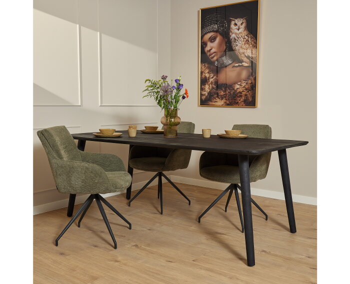 Eettafel Omaha Black | 240 cm