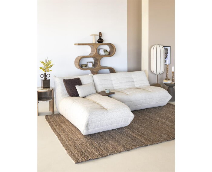 SEVN Rosa modulaire loungebank - Silencio Beige - 246x180 cm - zelf samen te stellen