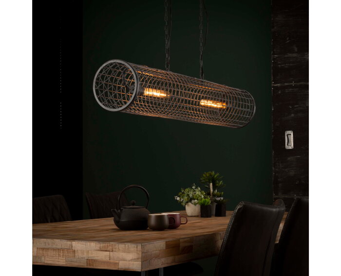 Hanglamp &Oslash;20cm cylinder gaas - Slate grey