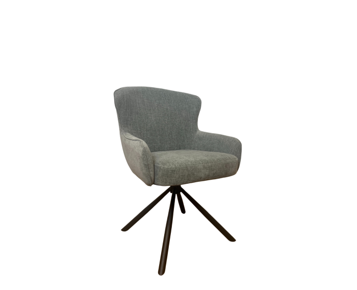 Eetkamerstoel Hanna | Charcoal Brown | Met armleuning