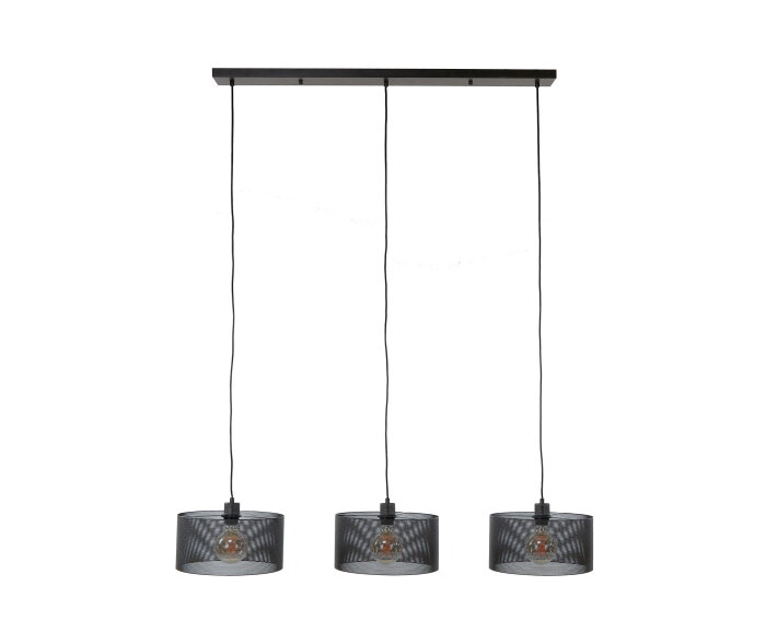 Hanglamp Mara round 3 lampen - Artic zwart