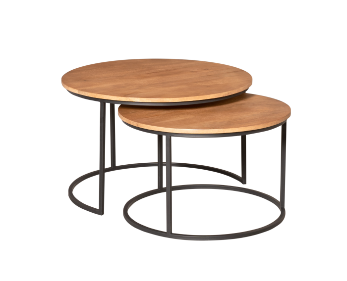 Salontafel Madison Natural | 70 cm | Set van 2