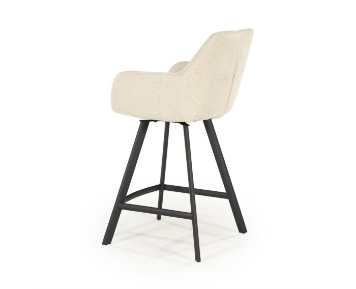 Barstool Bliss with armrest - beige | BY-BOO