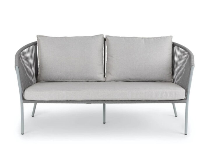 REIMS LOUNGE BENCH 2S L81 X W173 X H83.5CM (12053 )  -  ALU LIGHT GREY 17-5102 TPG (12053)