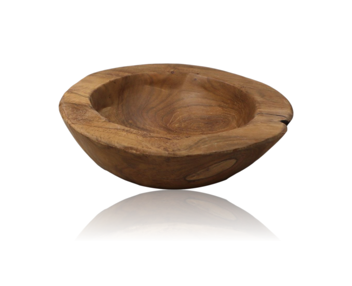 Fruitschaal small - ø20-27 cm - Blank - Teak