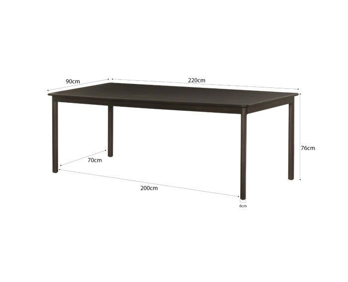 Tobago Espresso 220cm
