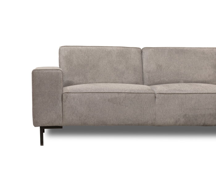 Hoekbank Riva Beige - Glow 4 &ndash; Ottomane Rechts &ndash; 262x195 cm