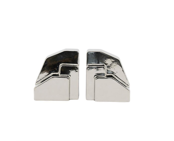 Bookend Silv - silver | BY-BOO