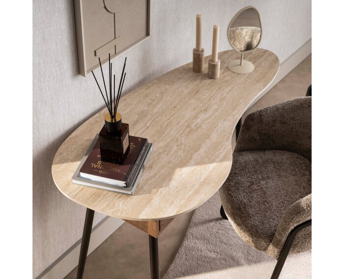 Kaptafel Travino 1L - Keramiek travertine