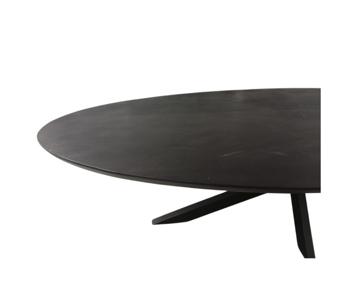 Eettafel Brandy Black | 210 cm | Ovaal