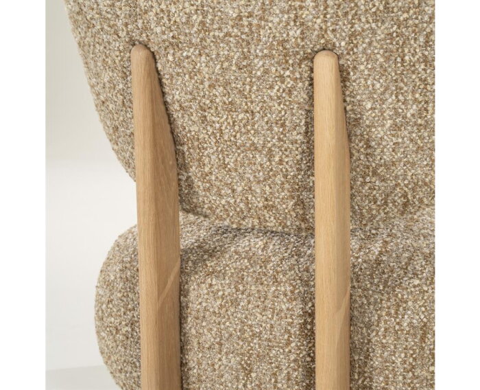 Fauteuil Reza naturel - bay | Eleonora