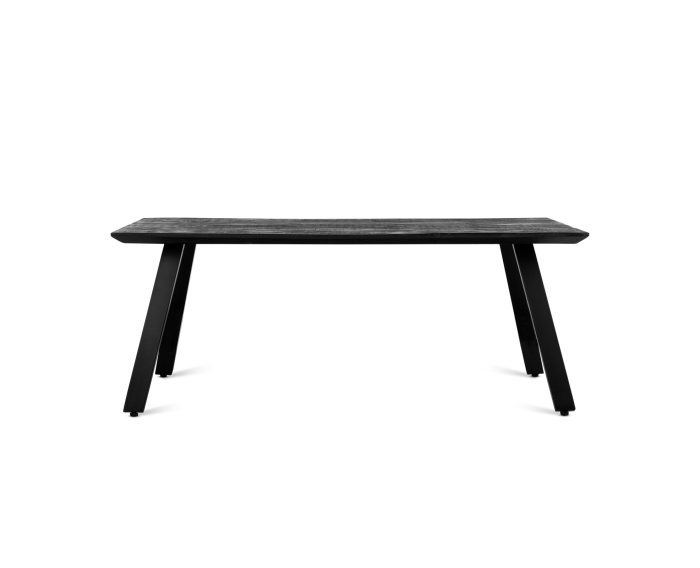 Salontafel Berlin rechthoekig mangohout 120x60 cm - Zwart