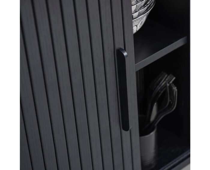 Dressoir Nola Eiken 120 cm - Zwart