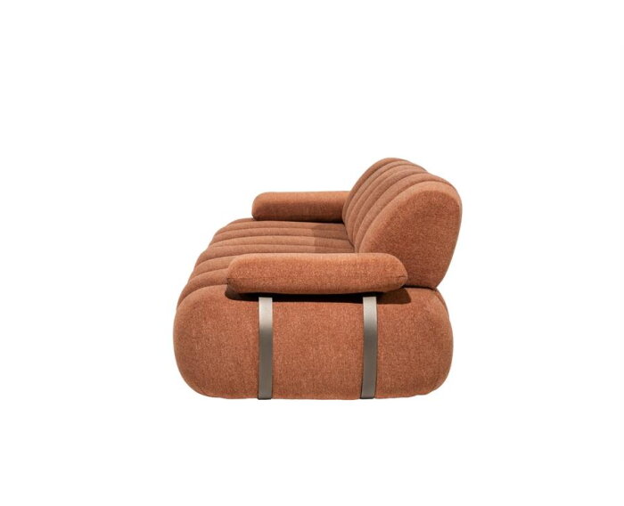 SEVN Hel&egrave;ne 2-zitsbank Rhapsody Burnt Brick - 252x107 cm- Zelf samen te stellen