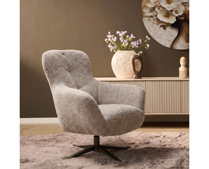Draaibare Fauteuil Nena Bruin