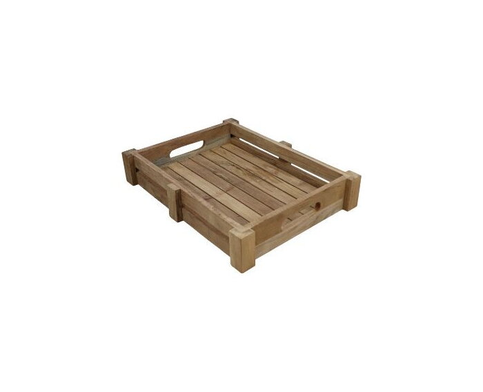 Tray teak dienblad - 30x40x7 - Naturel - Teak