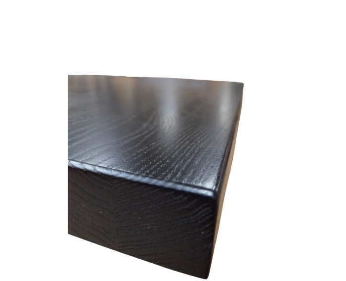 Horeca tafelblad Essenhout -  70x70x4 cm - zwart
