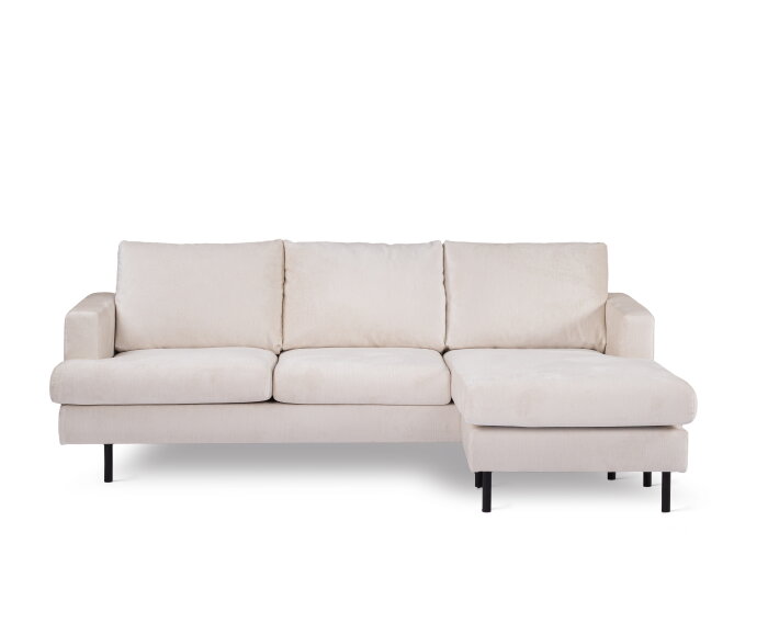 3 seater sofa CL L+R, fabric Loris 01, L720 champagne