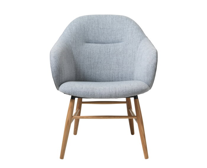 Fauteuil Teno eiken - lichtgrijs