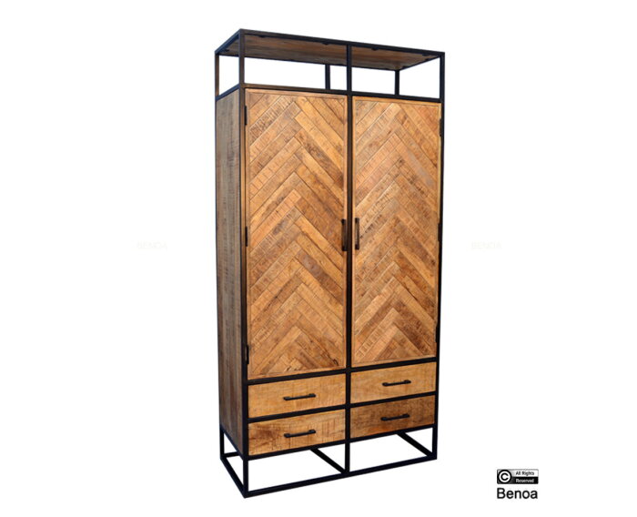 Opbergkast Jax 2-deurs | Mangohout