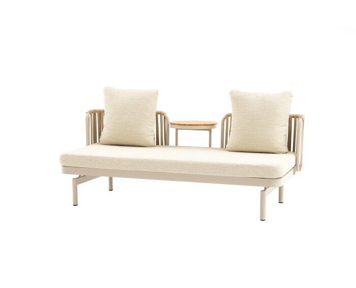 Tuinbank Isabeau met tafeltje - taupe