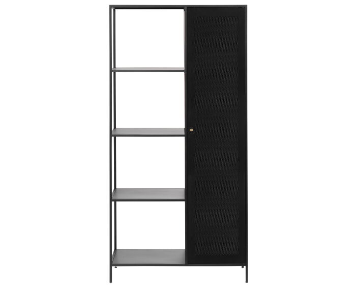 Kledingkast Malibu 1 deur 180 cm - Zwart