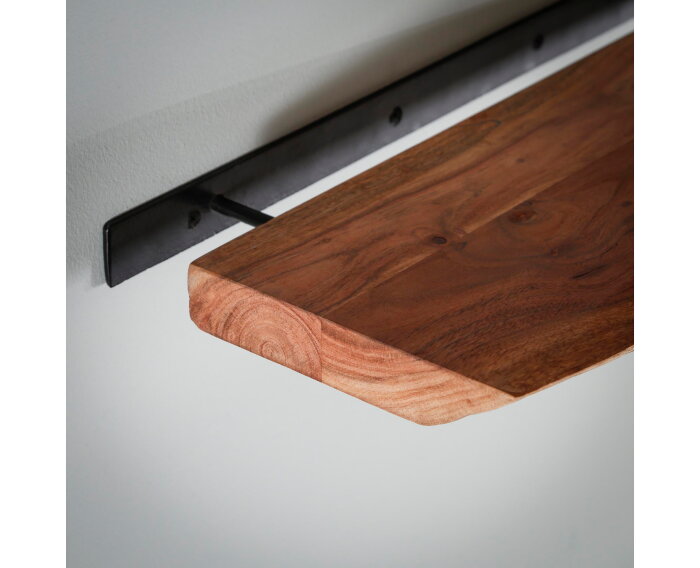 Wandplank Edge 90 cm Acacia - Naturel
