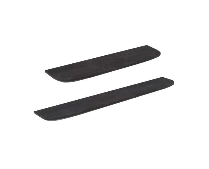 Wandplank Gusta Zwart Mangohout 120 cm