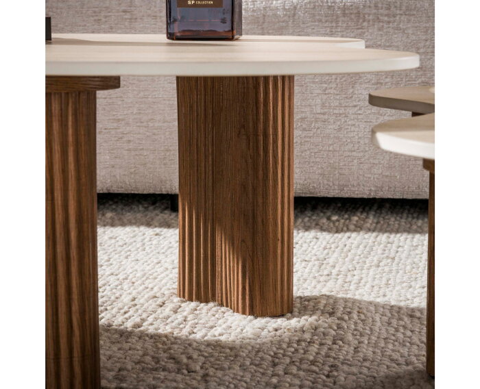 Salontafel Ceramo aperto set/2 - 3D keramiek travertin