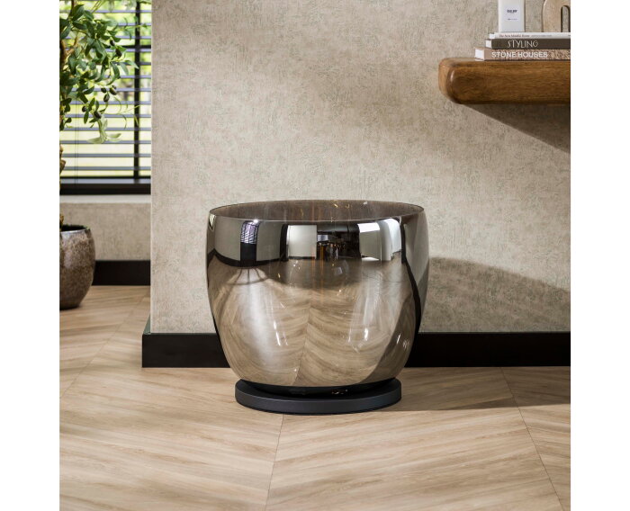 Vloerlamp UP XXL - Smoke grey glas