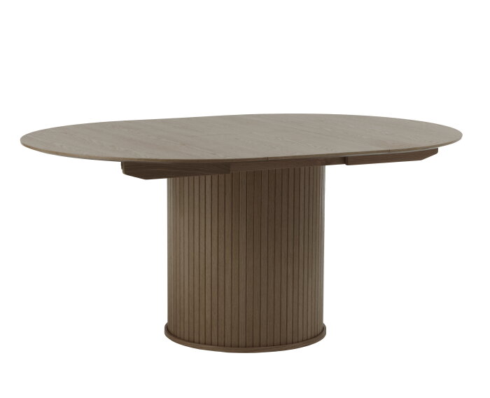 Eettafel Nola rond uitschuifbaar &Oslash;120-167 cm eiken - Bruin