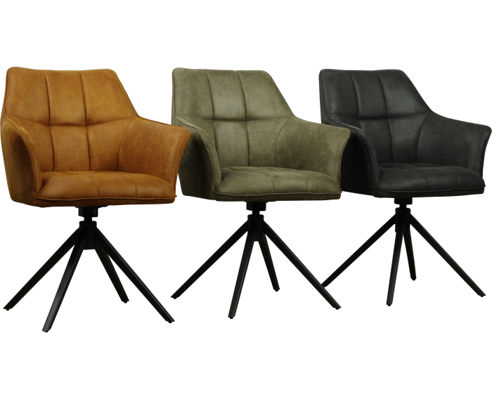 eetkamerstoel Marly draaibaar - Bull Antraciet