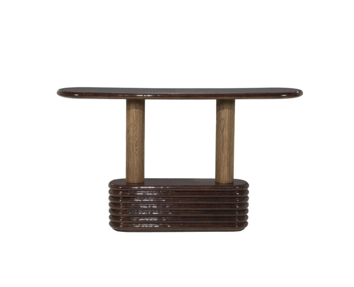 Sidetable Kyan 130x32cm - bruin | Eleonora
