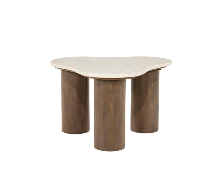 Bijzettafel Kengi 60x60cm - bruin | Eleonora