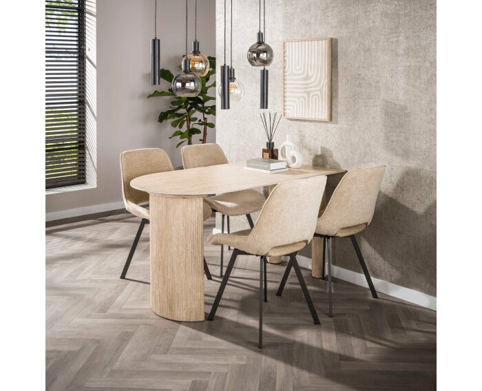 Eetkamerstoel Smart draaibaar VPE4 - Jaroq zand