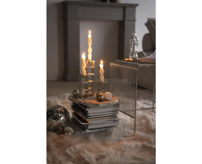 Candle holder WireWorks - silver | BY-BOO