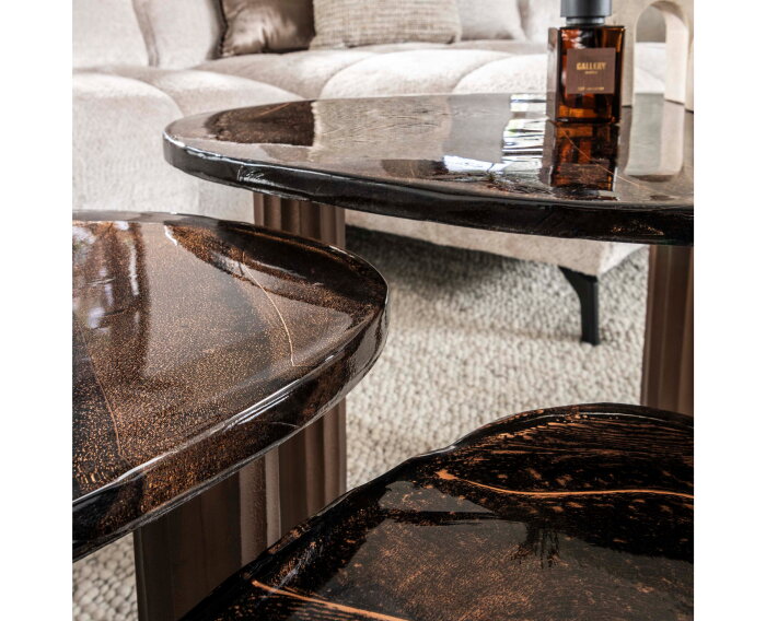 Salontafel S Eclips - Koper antiek finish