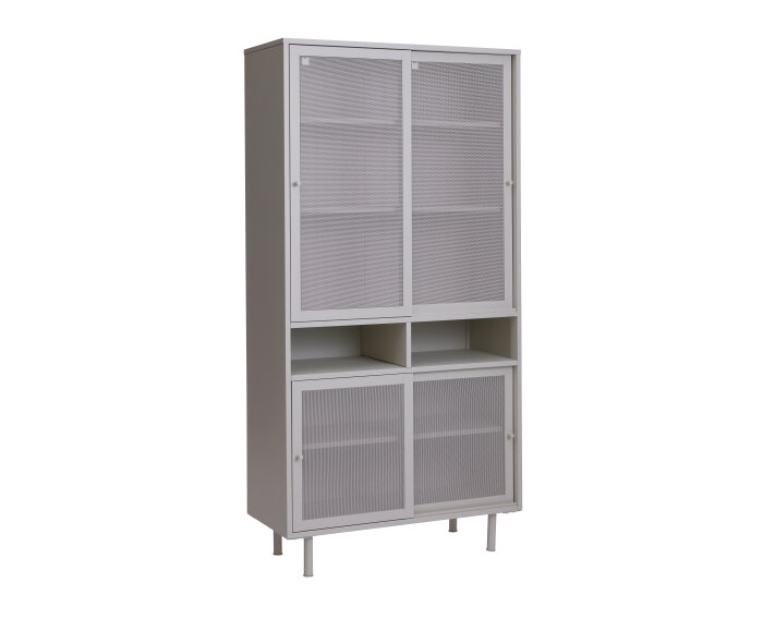 Opbergkast Veep metaal 180 cm - Grijs