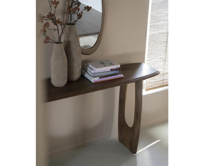 Sidetable Phoebe 150x40cm - bruin | Eleonora