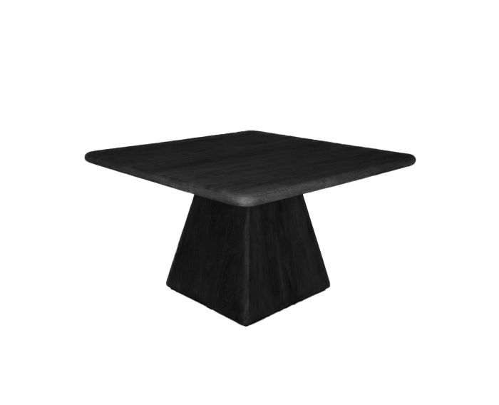 Asti Eetkamertafel vierkant zwart 130 cm