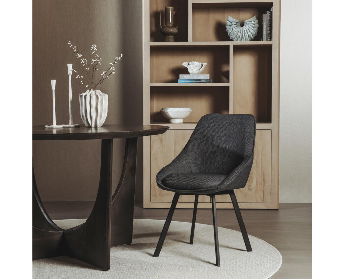 Borgo Stoel - Bjorn 19 anthracite (draaibaar)