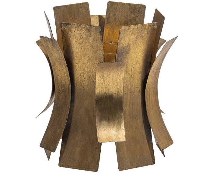 Course Windlicht Metaal Antique Brass - BePureHome