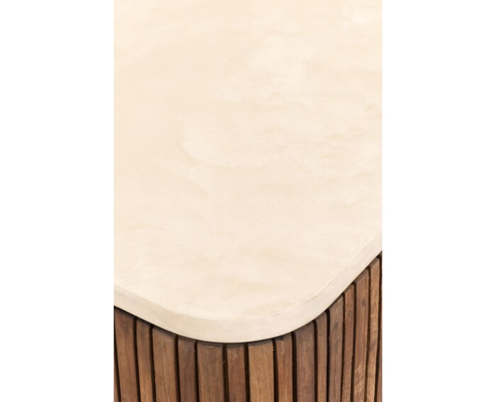 Hanging TV stand Lagoon small,37x140x35 cm, teakwood + mortex