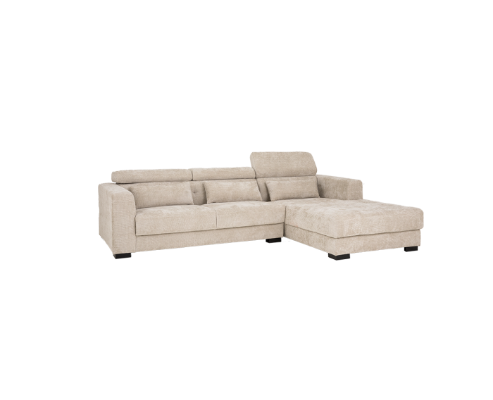 Brighton 3-AL + Chaise R - fabric XS85 15 Ivory
